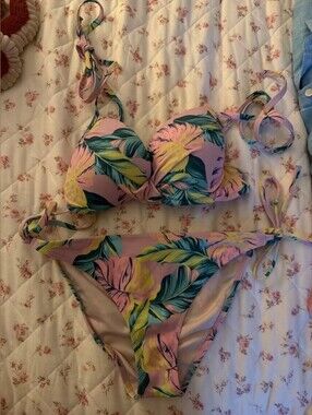 Shade & Shore Chocolate Brown Halter Bikini